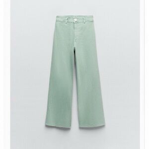 Light green marine straight jeans